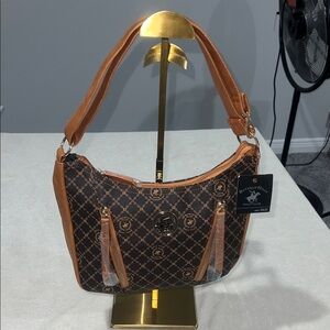 Beverly Hills Polo Club Brown Shoulder Bag NWT